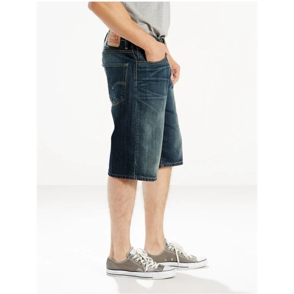 LEVIS 569 loose fit straight leg men casual gangster grunge denim jean short 32